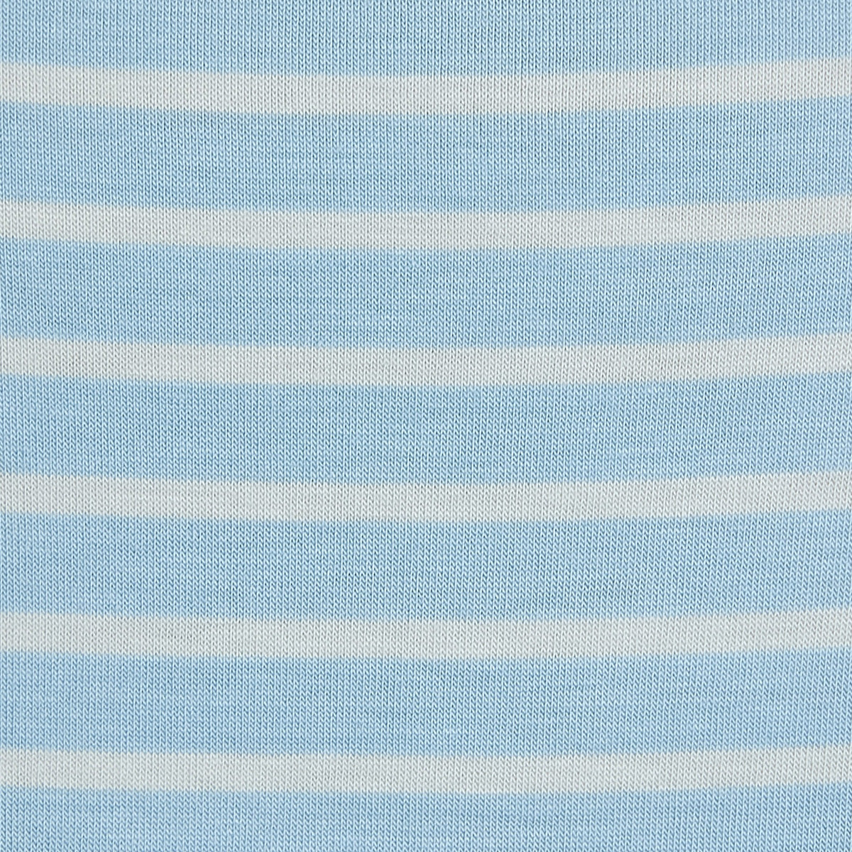 Blusa Rayas Rayón Cuello Redondo Cielo