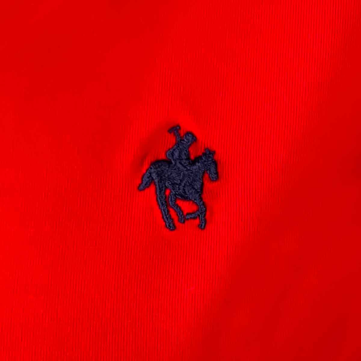 Polo Viscosa Aletilla V Rojo