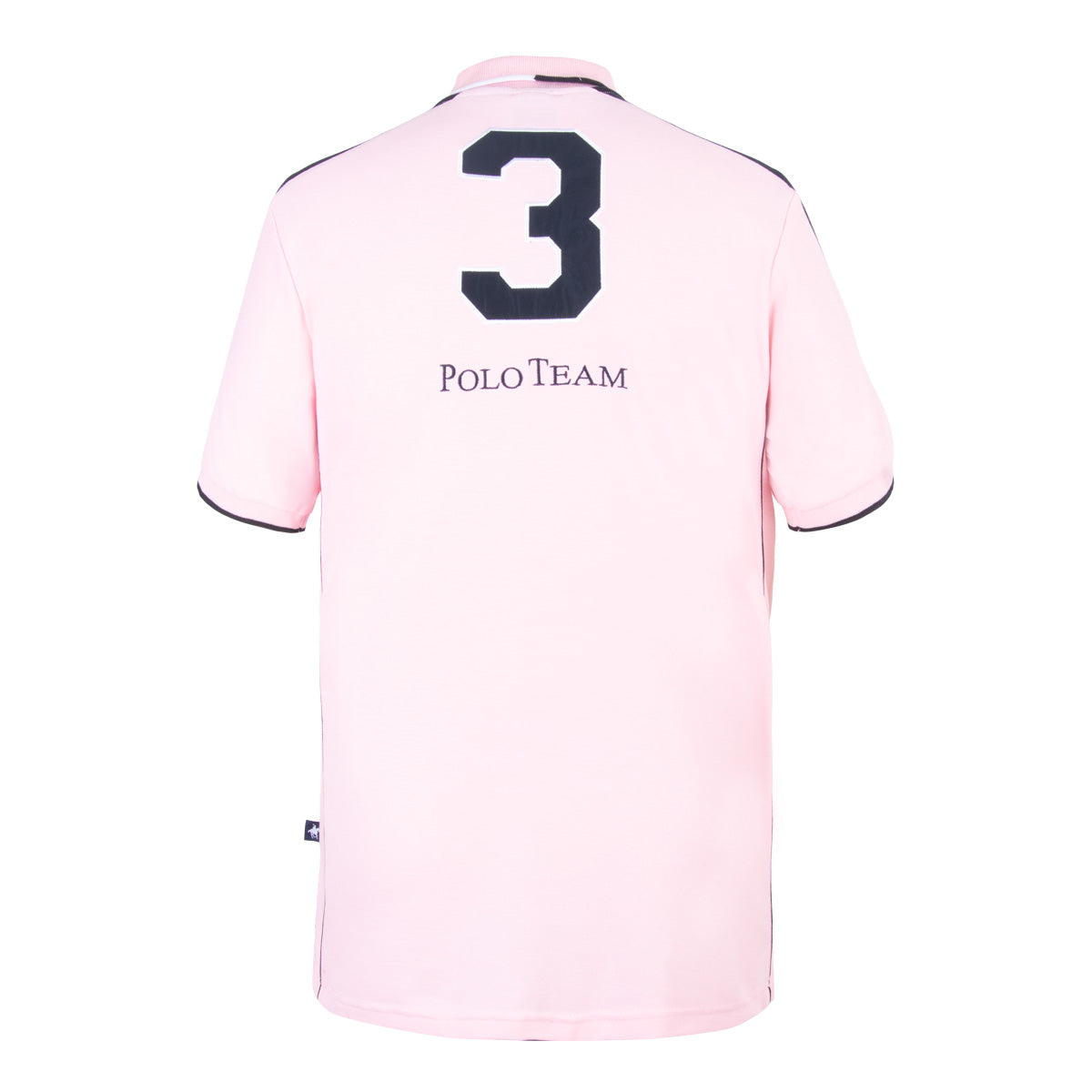 Polo Laterales Bordada Rosa Palo
