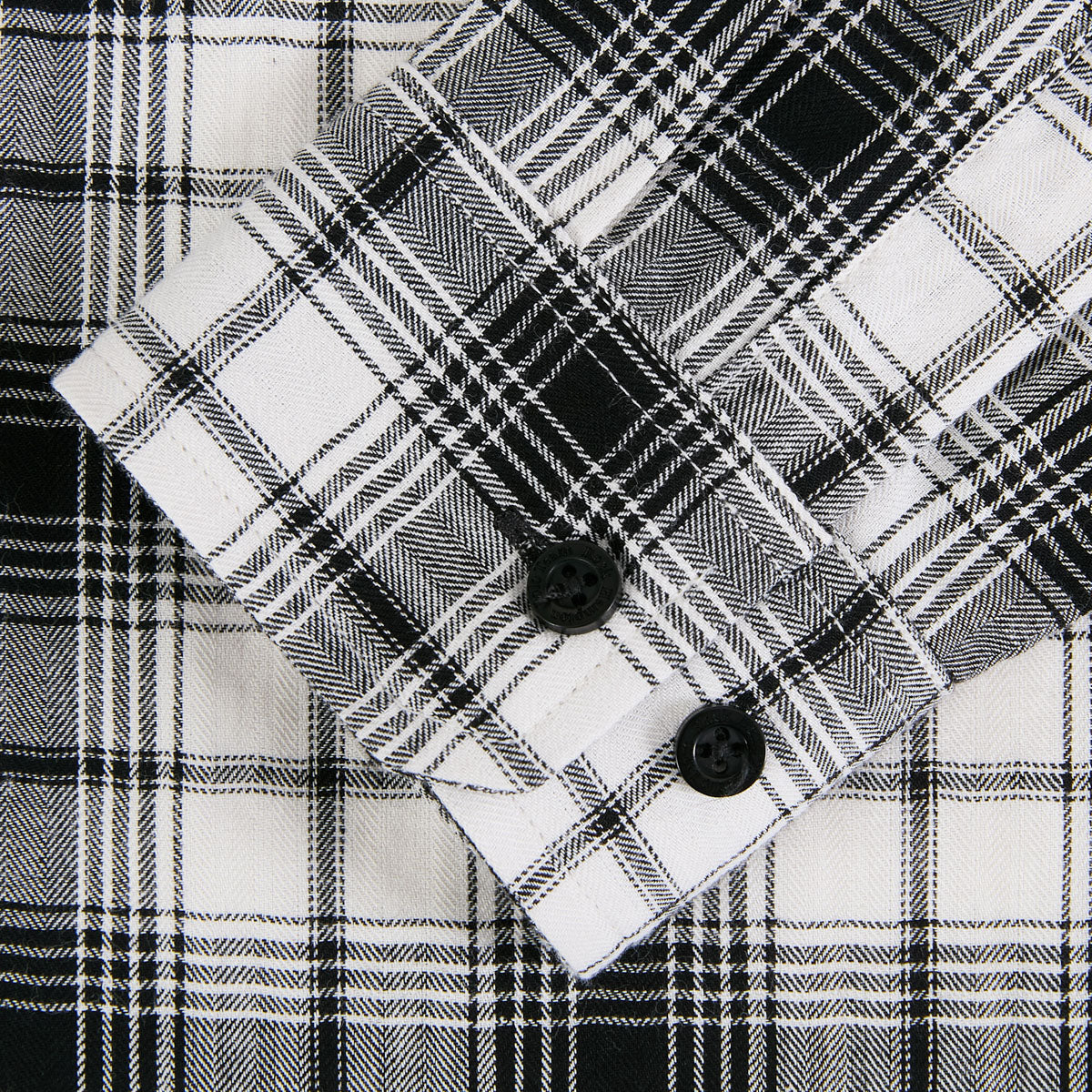 Camisa Cuadros Regular Blanco