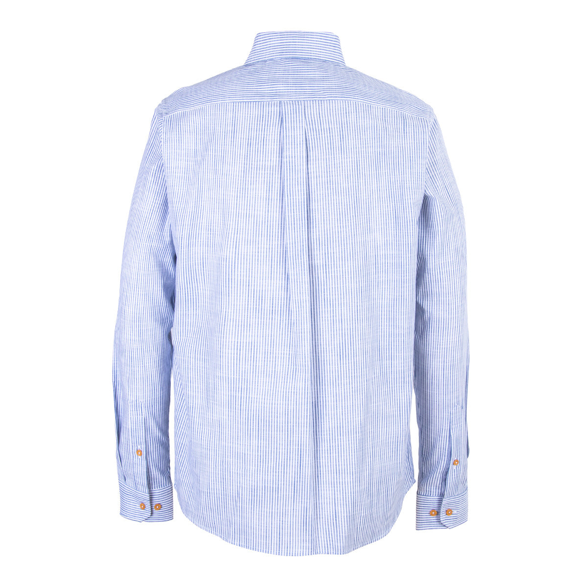 Camisa Rayas Algodón Azul
