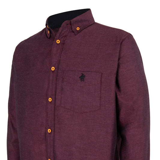 Camisa Textura Vino
