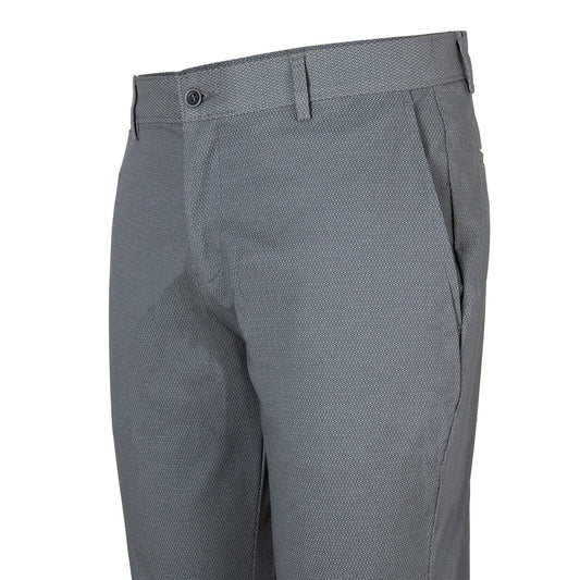 Pantalón Gabardina Print Modern Fit Gris