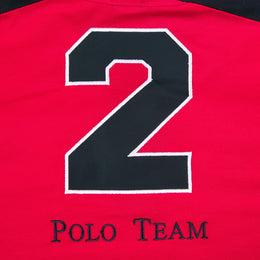 Polo Bloques Escudo Aletilla Oculta Rojo