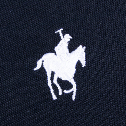 Polo Bloques Manga Larga Marino