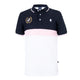 Polo Franjas Piqué Blanco