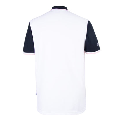 Polo Franjas Piqué Blanco