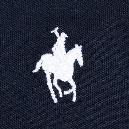 Polo Franjas Piqué Blanco