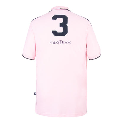 Polo Laterales Bordada Rosa Palo
