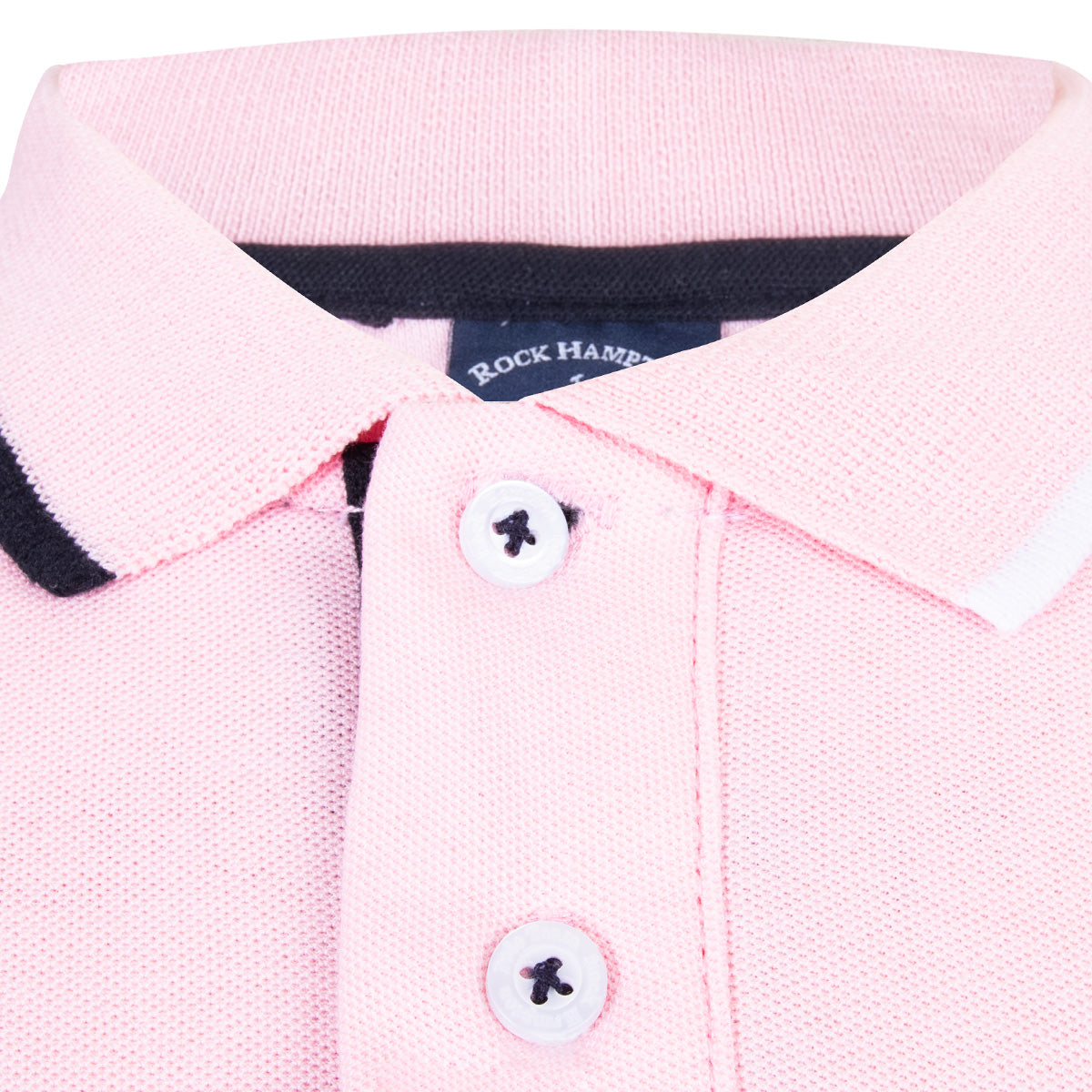 Polo Laterales Bordada Rosa Palo