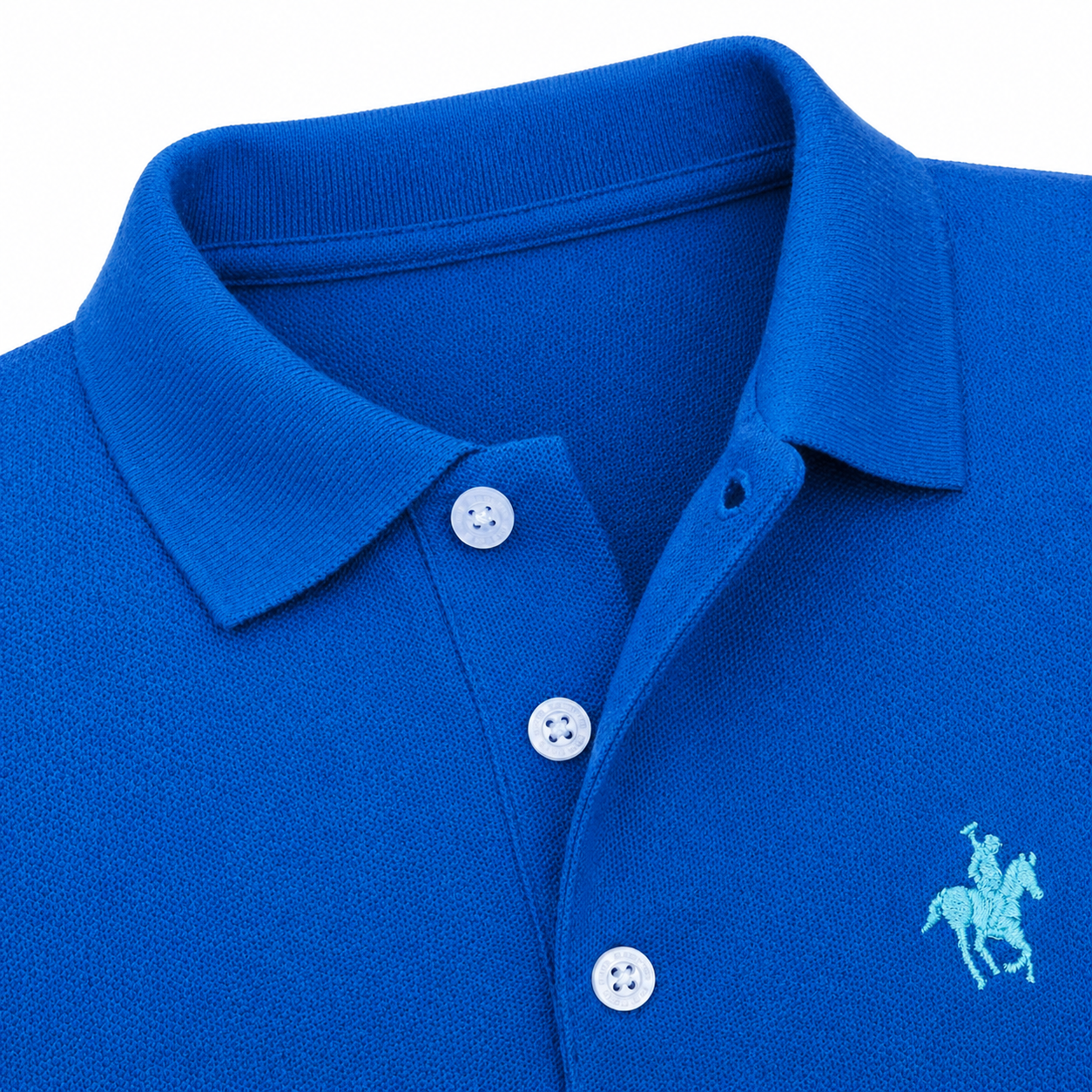 Polo Essentials Azul Ibiza