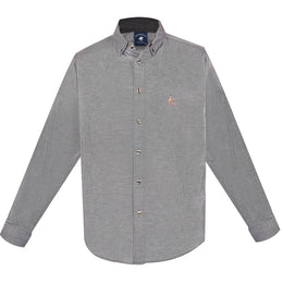 Camisa Textura Algodón Negro