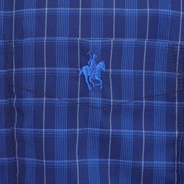 Camisa Cuadro Chico Bambú Bolsa Azul