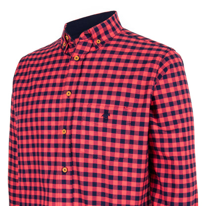 Camisa Cuadros Bolsa Rojo