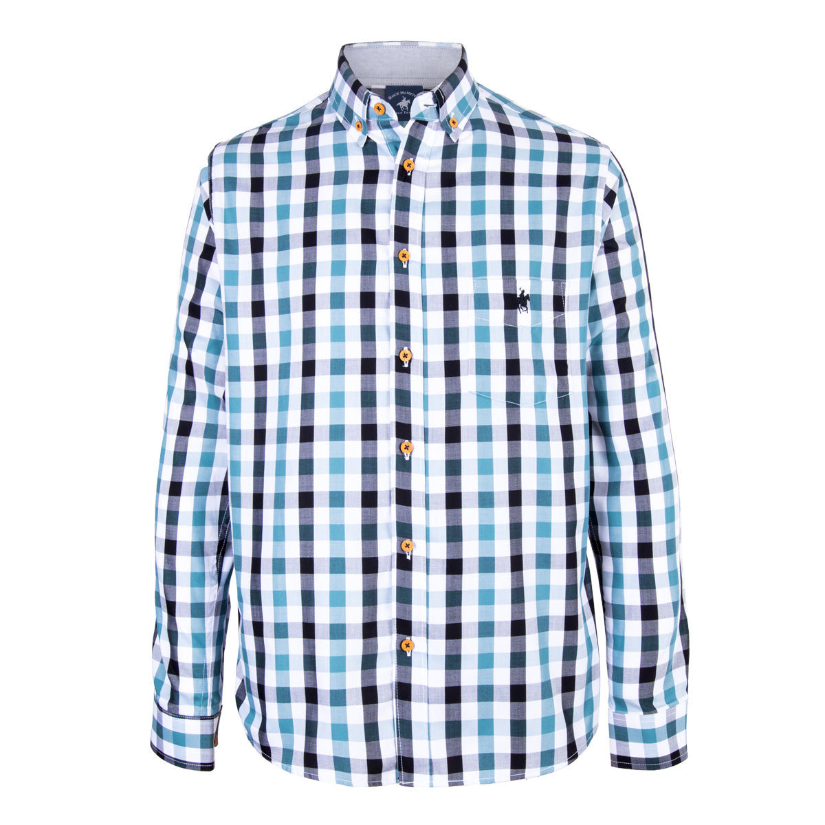 Camisa Cuadros Bambú Bolsa Verde