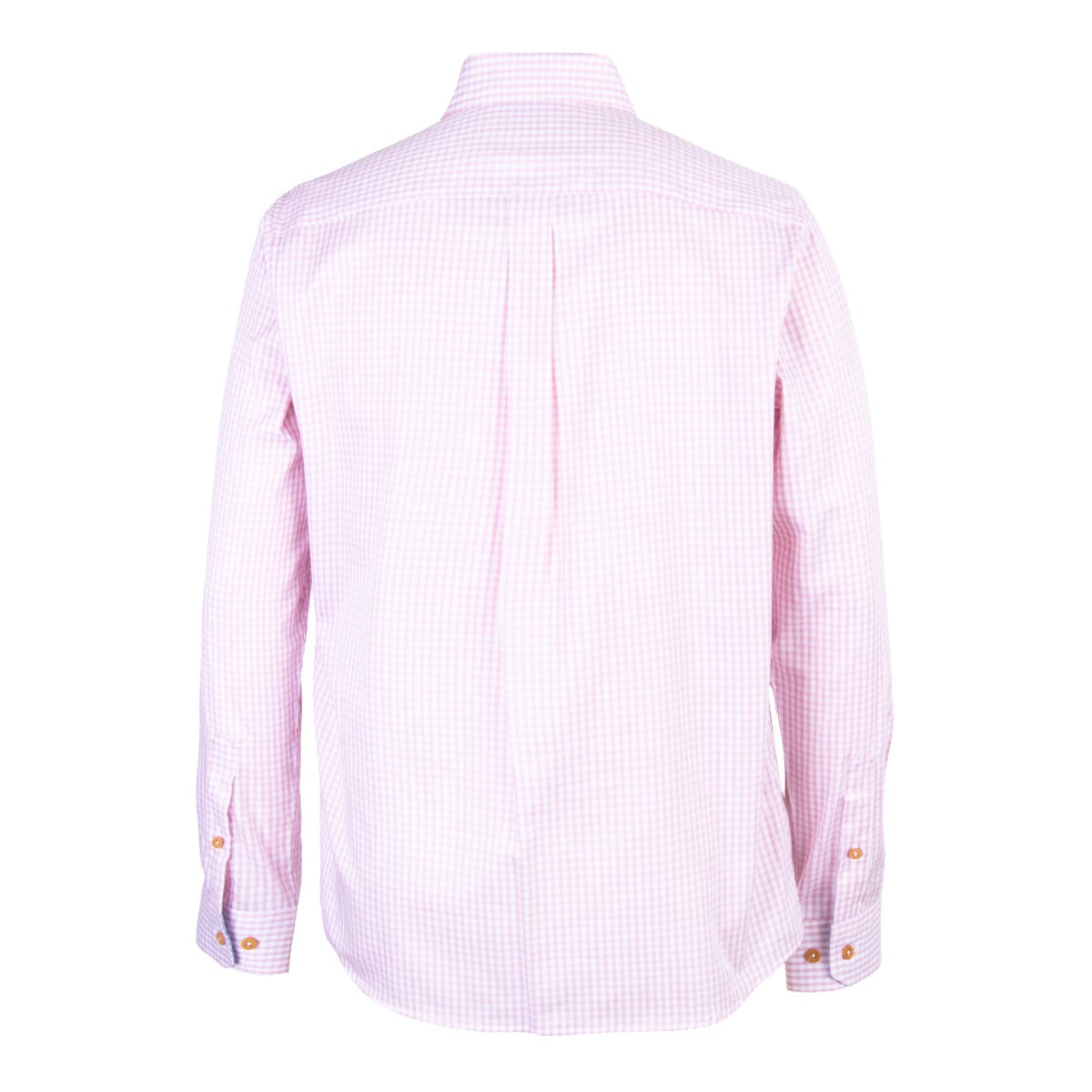 Camisa Minicuadros Algodón Bolsa Rosa