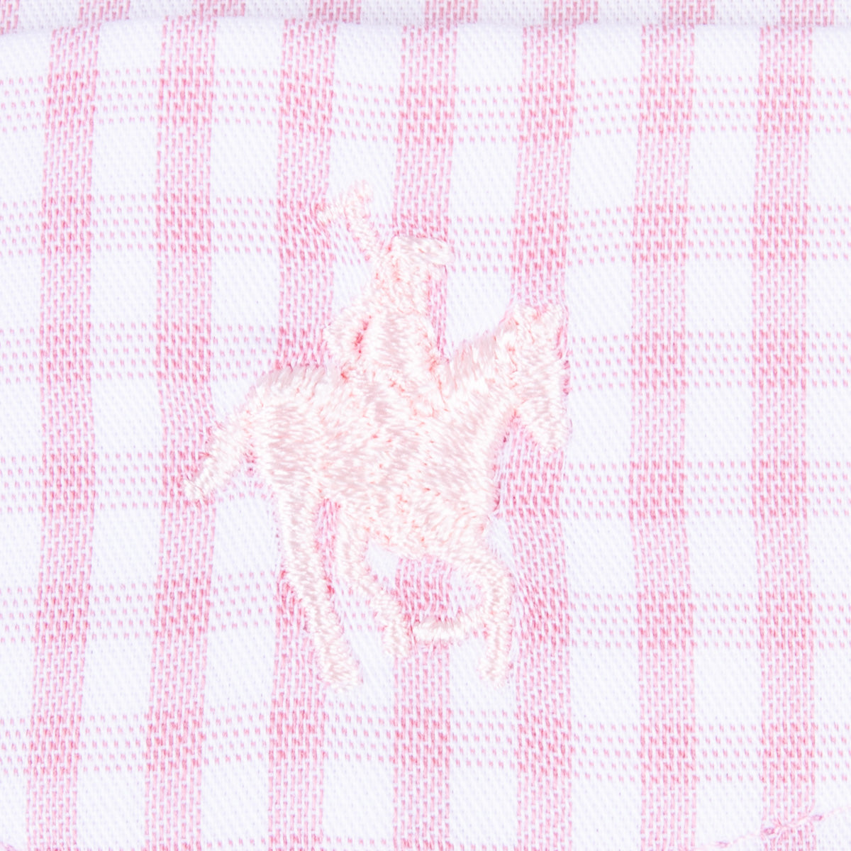 Camisa Minicuadros Algodón Bolsa Rosa