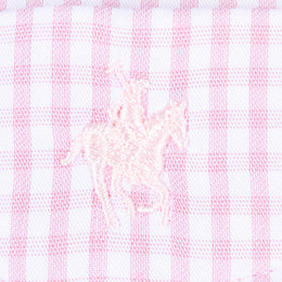 Camisa Minicuadros Algodón Bolsa Rosa