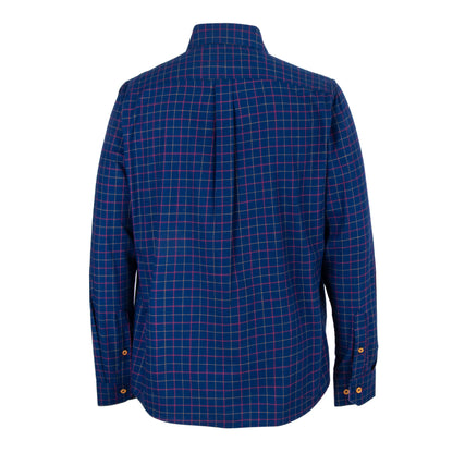 Camisa Cuadro Grande Algodón Marino