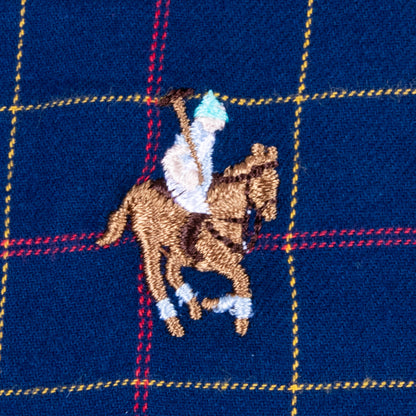 Camisa Cuadro Grande Algodón Marino