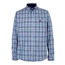 Camisa Cuadro Grande Bambú Marino