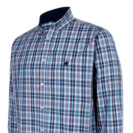 Camisa Cuadro Grande Bambú Marino