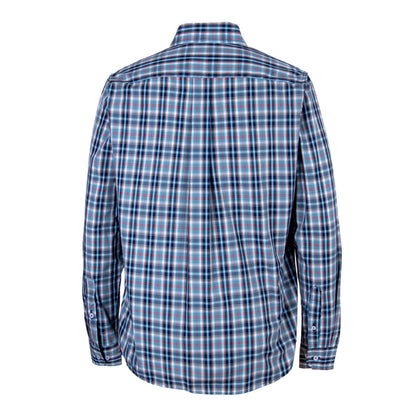 Camisa Cuadro Grande Bambú Marino