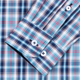 Camisa Cuadro Grande Bambú Marino