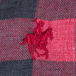 Camisa Maxicuadro Vino
