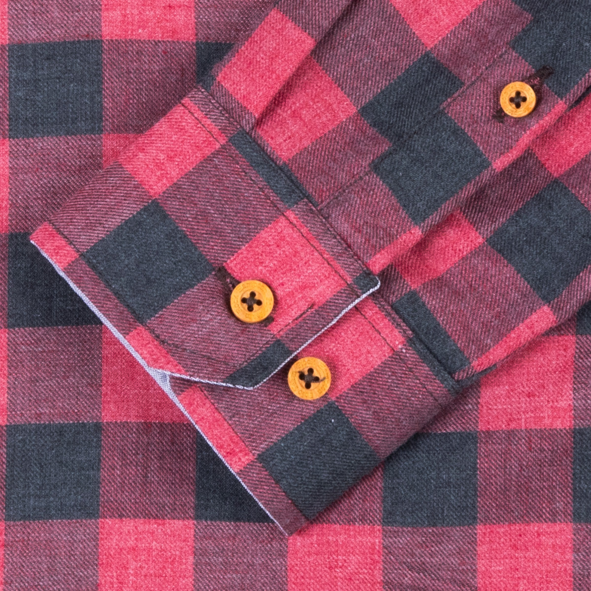 Camisa Maxicuadro Vino