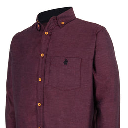 Camisa Textura Vino