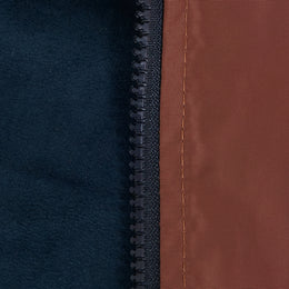 Chamarra Doble Vista Suede Marino/Café
