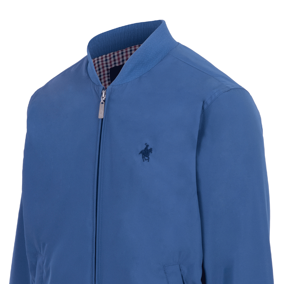 Chamarra Ligera Casual Azul Acero