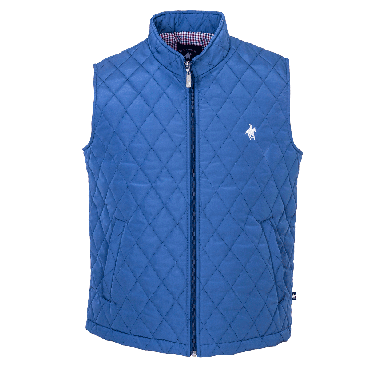 Chaleco Rombos Azul Acero