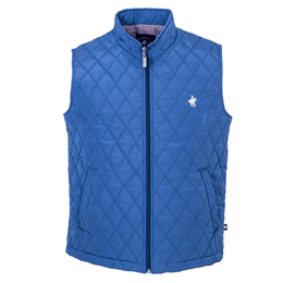 Chaleco Rombos Azul Acero