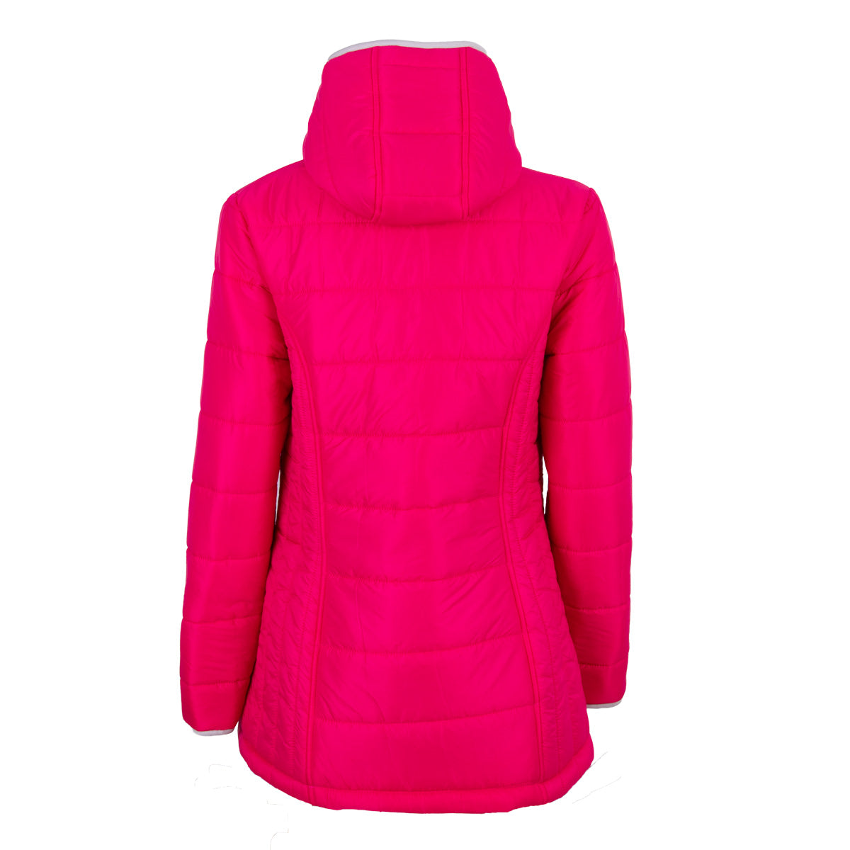 Parka Capitonada Bolsas Cierre Fucsia