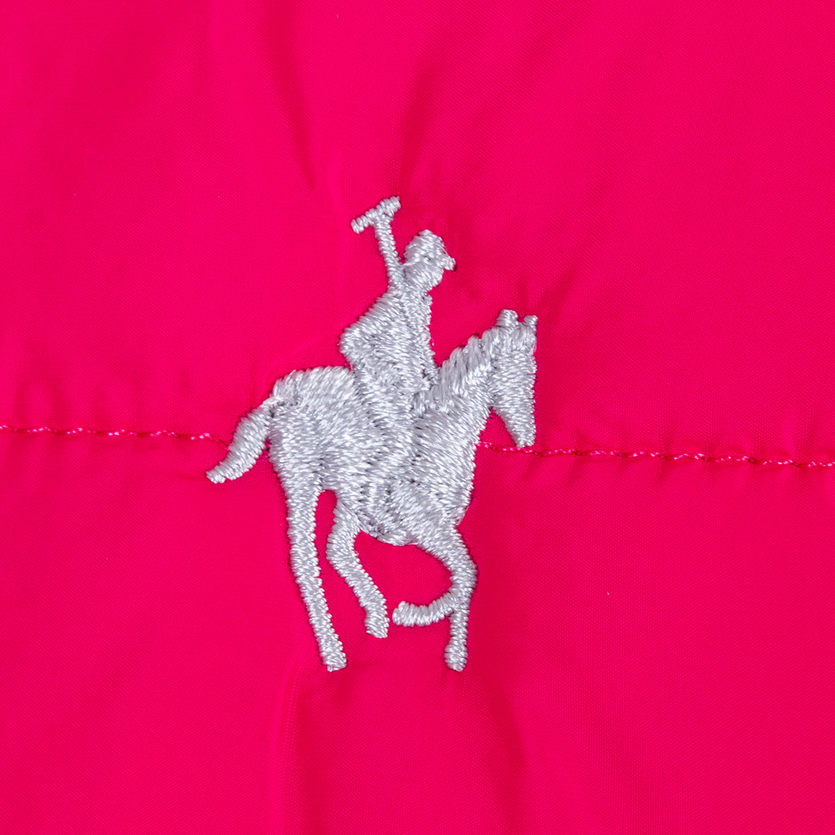 Parka Capitonada Bolsas Cierre Fucsia