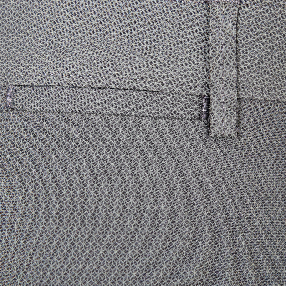 Pantalón Gabardina Print Modern Fit Gris